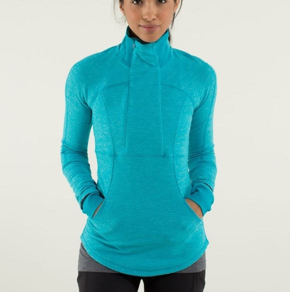 Lululemon Base Runner 1/2 Zip Mini Check Pique Size 4 - Picture 3 of 8